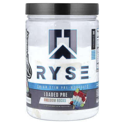 RYSE Loaded Pre, Freedom Rocks, 14.9 oz (423 g)