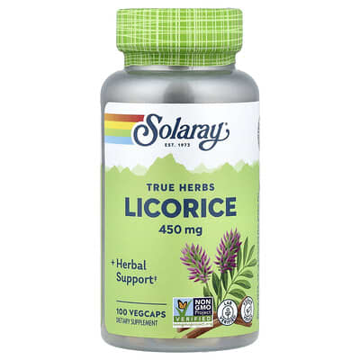 Licorice, 450 mg, 100 вегетарианских капсул