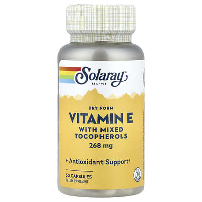 Solaray Витамин E с комплексом токоферолов 268 mg 50 капсул