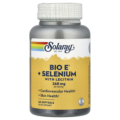 Bio E® + Selenium с лецитином, 60 Softgels