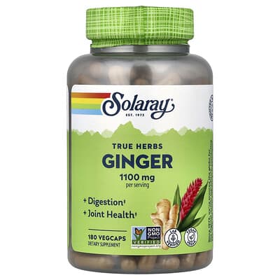 True Herbs, Ginger, 180 VegCaps (550 mg per Capsule)