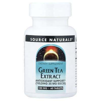 Green Tea Extract, 60 Tablets (100 mg per Tablet)