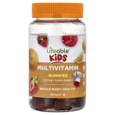 Lifeable Детские мультивитаминные мармеладки Fruit 60 шт