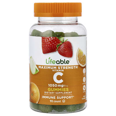 Желейные витамины Vitamin C, Fruit, 90 шт (350 mg на одну штуку)
