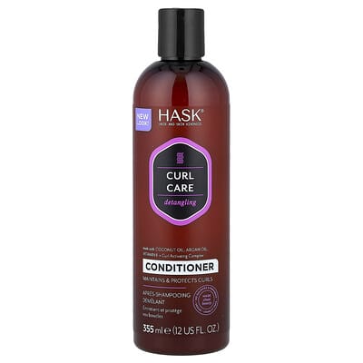 Hask Beauty Curl Care кондиционер для распутывания волос, для всех типов завитков, 12 fl oz (355 ml)