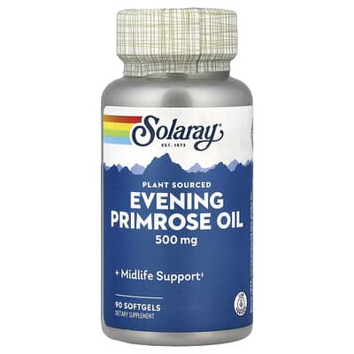 Масло вечерней примулы Solaray 500 mg 90 Softgels