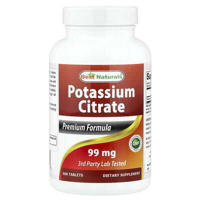 Potassium Citrate, 99 mg, 500 Tablets