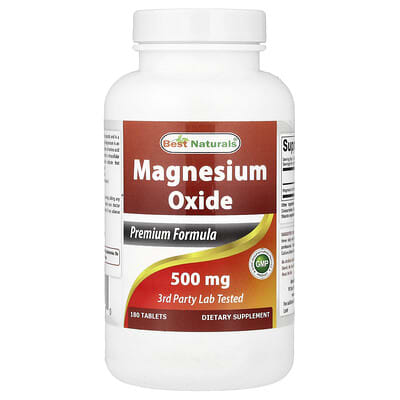 Магний оксид, 500 mg, 180 таблеток