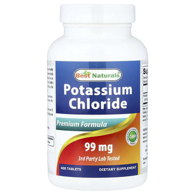 Potassium Chloride, 99 mg, 400 Tablets