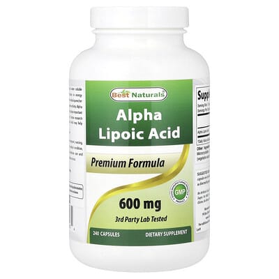 Alpha Lipoic Acid, 600 mg, 240 Capsules