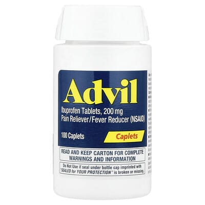 Таблетки Ибупрофен, 200 mg, 100 покрытых капсул от Advil
