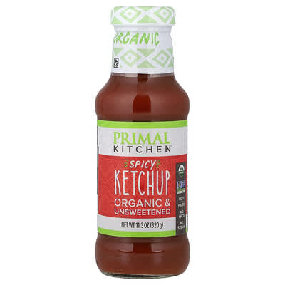Органический острый кетчуп, без сахара, 11.3 oz (320 g)