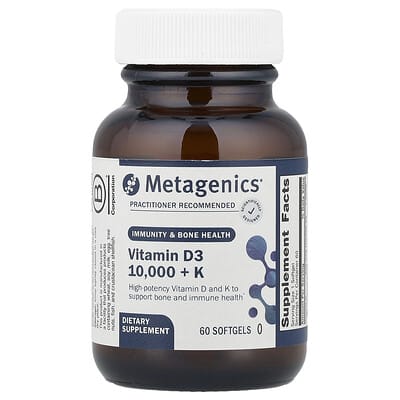 Vitamin D3 10,000 + K, 60 Softgels