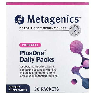 Metagenics PlusOne®, ежедневные пренатальные пакеты, 30 шт