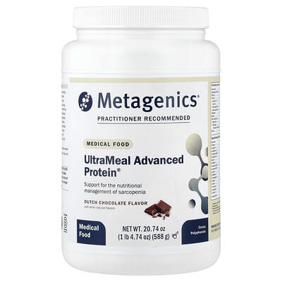 Медицинское питание Metagenics UltraMeal Advanced Protein®, Dutch Chocolate, 1 lb 4.74 oz (588 g)