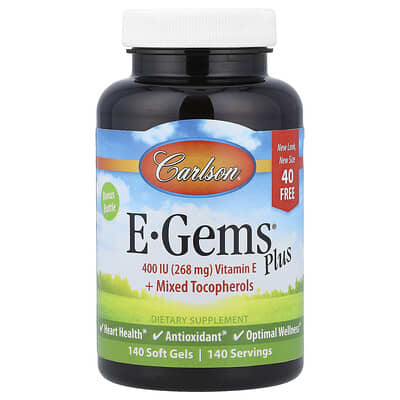 E-Gems® Plus, 140 Soft Gels