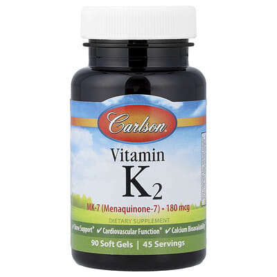 Vitamin K2, 90 Soft Gels (90 mcg per Soft Gel)