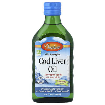 Wild Norwegian Cod Liver Oil, Fruit Splash, 8.4 fl oz (250 ml)