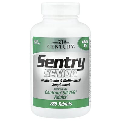 Sentry Senior, Multivitamin & Multimineral Supplement, Adults 50+, 265 Tablets