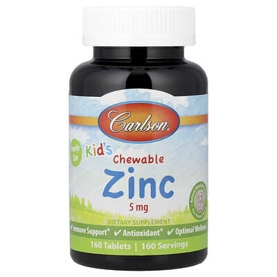 Kid's Chewable Zinc, Natural Mixed Berry, 5 mg, 160 Tablets