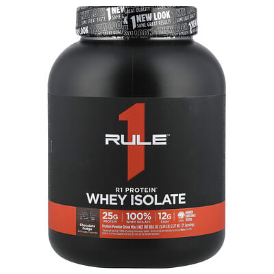 R1 Protein™ Whey Isolate, Chocolate Fudge, 5.01 lb (2.27 kg)
