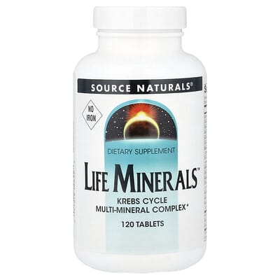 Life Minerals™, без железа, 120 таблеток