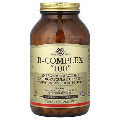 B-Complex "100", 250 вегетарианских капсул