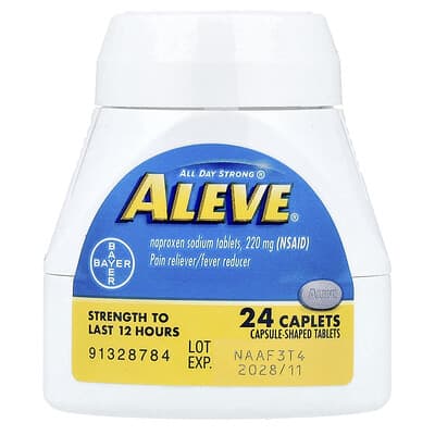 Aleve таблетки напроксена натрия, 220 mg, 24 капсулы