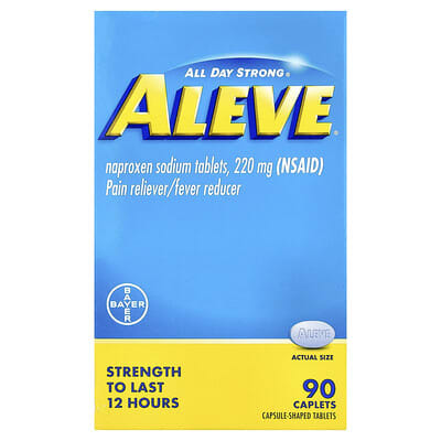 Aleve таблетки Naproxen Sodium, 220 mg, 90 Caplets