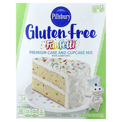 Funfetti® Premium Cake and Cupcake Mix with Candy Bits, Gluten Free, 1 lb 1 oz (482 g)