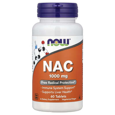 NAC, 1,000 mg, 60 таблеток