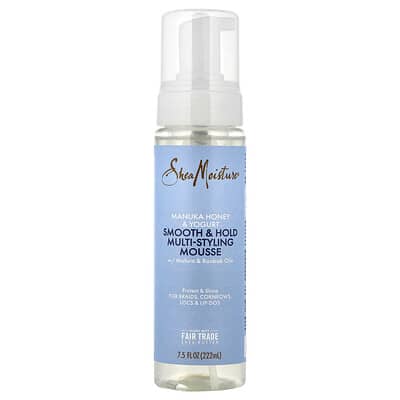 Manuka Honey & Yogurt, Smooth & Hold Multi-Styling Mousse w/ Mafura & Baobab Oils, 7.5 fl oz (222 ml)