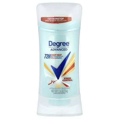 Advanced, 72H Body Heat Activated™, антиперспирант-дезодорант, Stress Control, 2.6 oz (74 g)