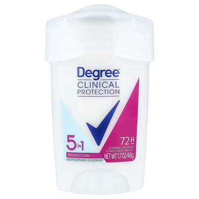 Clinical Protection, 5 In 1 Protection, антиперспирант-дезодорант, твердый стик, 1.7 oz (48 g)