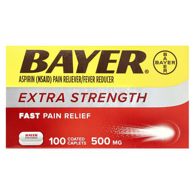 Аспирин Bayer 500 mg 100 Coated Caplets