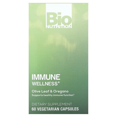 Immune Wellness, Olive Leaf & Oregano, 60 вегетарианских капсул