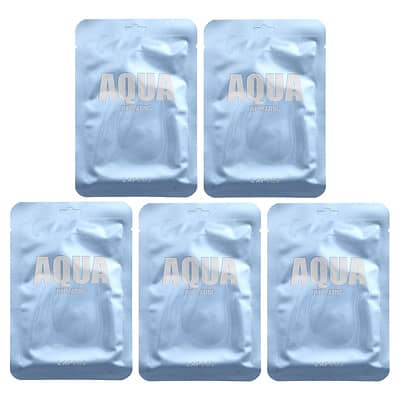 Hydrating Beauty Sheet Mask Set, Aqua, 5 Sheets, 1.01 fl oz (30 ml) Each