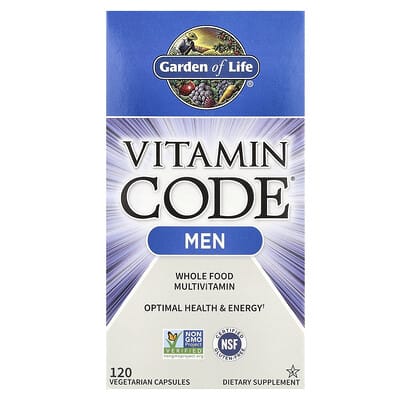 Vitamin Code®, цельнозерновой мультивитаминный комплекс для мужчин, 120 вегетарианских капсул