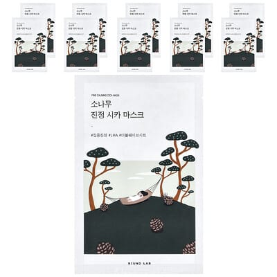 Pine Calming Cica Beauty Mask, 10 Sheets, 0.91 fl oz (27 ml) Each