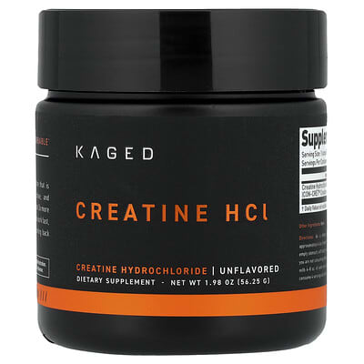 Kaged Creatine HCl, без вкуса, 56.25 g