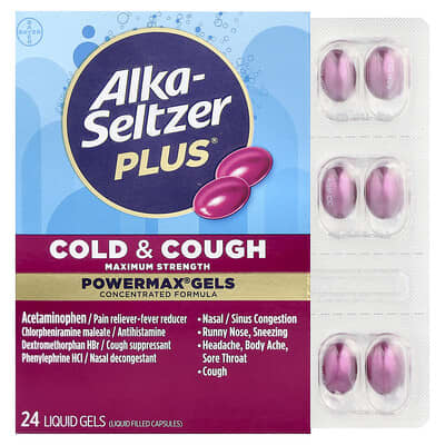 PowerMax® Gels, Cold & Cough , 24 Liquid Gels