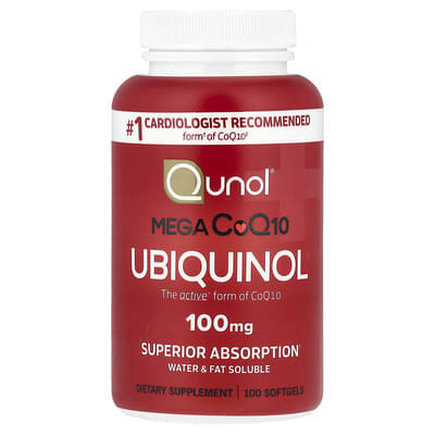 Mega CoQ10 Ubiquinol, 100 mg, 100 мягких капсул