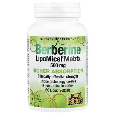 Berberine LipoMicel Matrix, 60 жидких мягких капсул