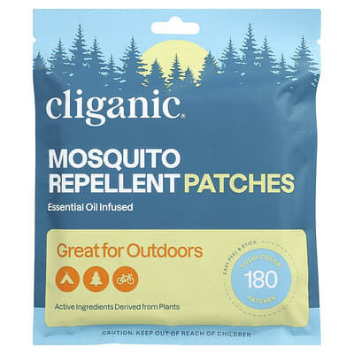 Cliganic Mosquito Repellent Solid Color Patches, пластыри от комаров, 180 шт