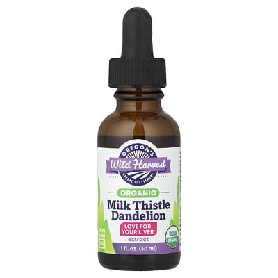 Oregon's Wild Harvest органический экстракт чертополоха, 1 fl oz (30 ml)