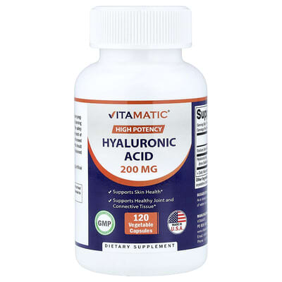 Hyaluronic Acid, High Potency, 120 Vegetable Capsules