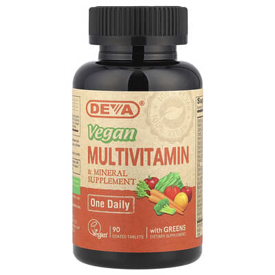 Vegan Multivitamin & Mineral Supplement, One Daily, 90 Coated Tablets