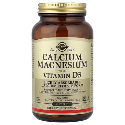 Calcium Magnesium with Vitamin D3, 150 Tablets
