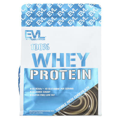 100% Whey Protein, Double Rich Chocolate, 1 lb (454 g)