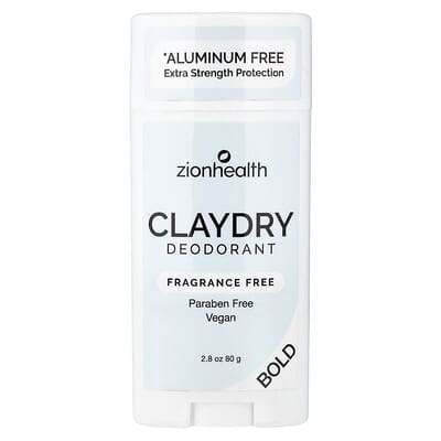 Bold, ClayDry дезодорант, без отдушки, 2.8 oz (80 g)